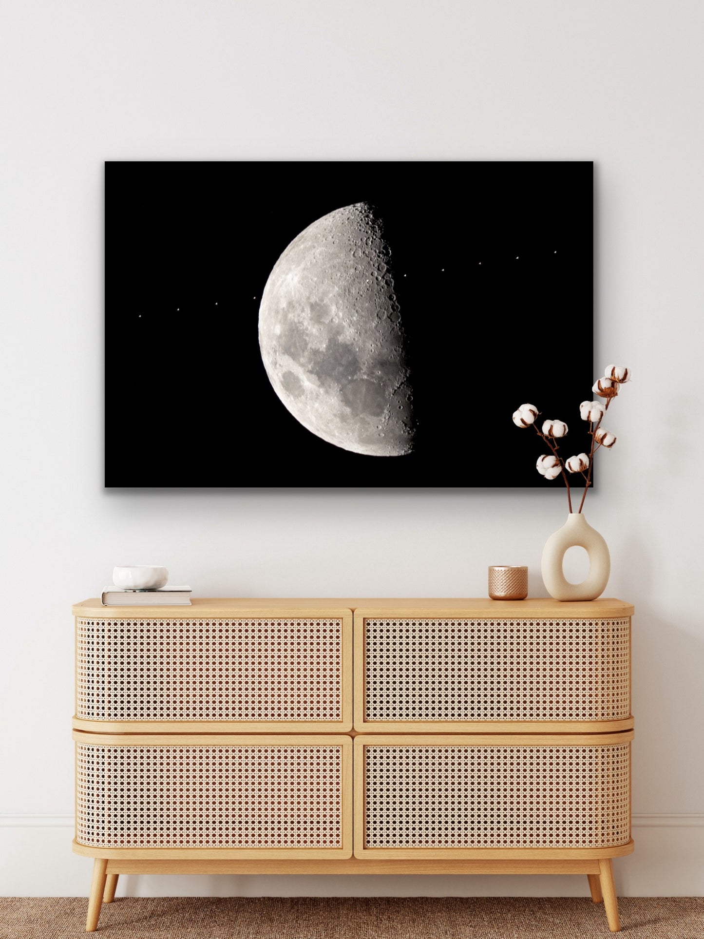 Space Station Moon Transit