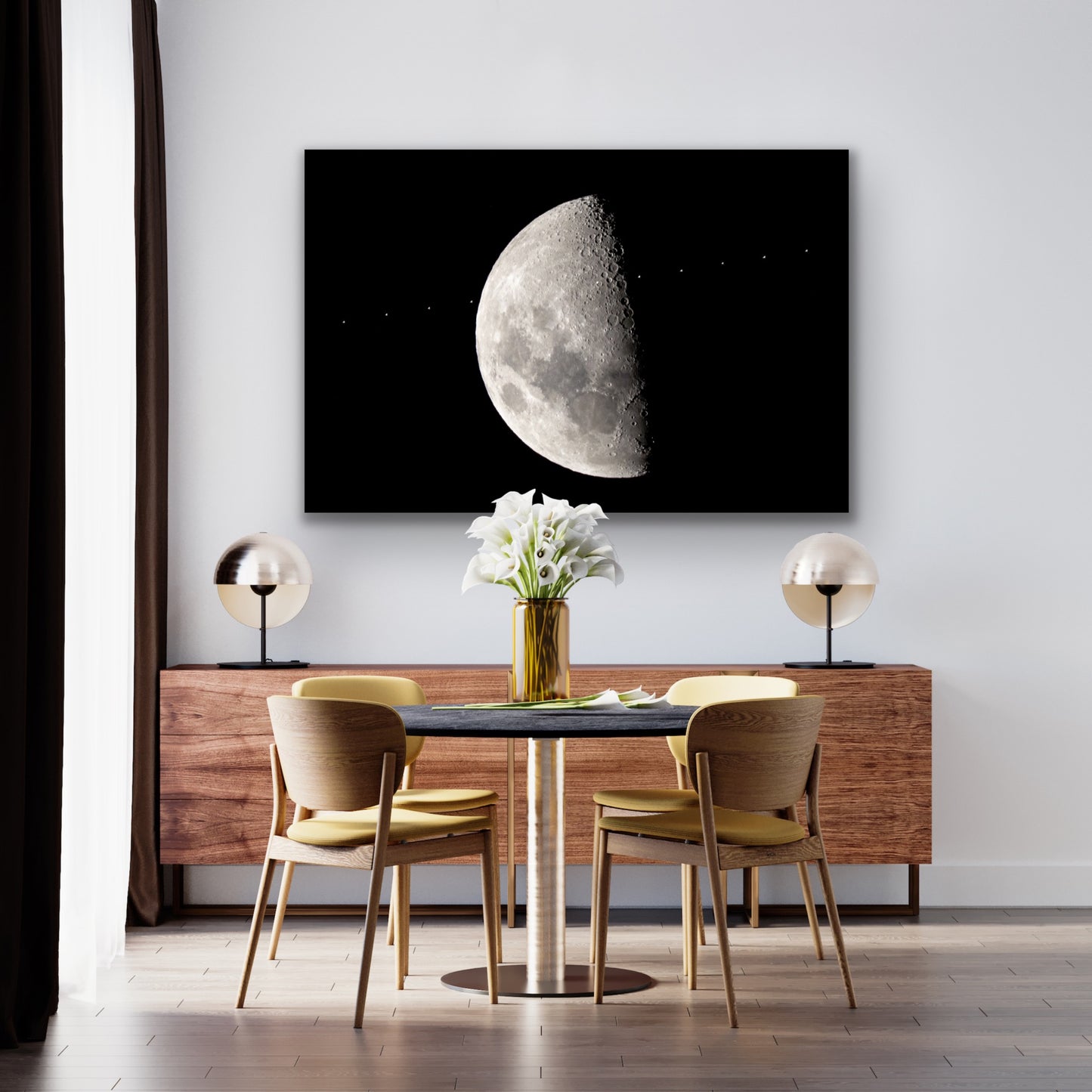 Space Station Moon Transit